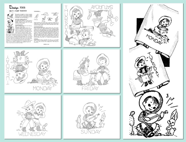 AB7305 Lil Cowboy & Cowgirl DOW - Click Image to Close